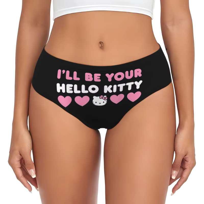 Elegant Hello Kitty Cat Panties Underwear Comfort Briefs Underpants